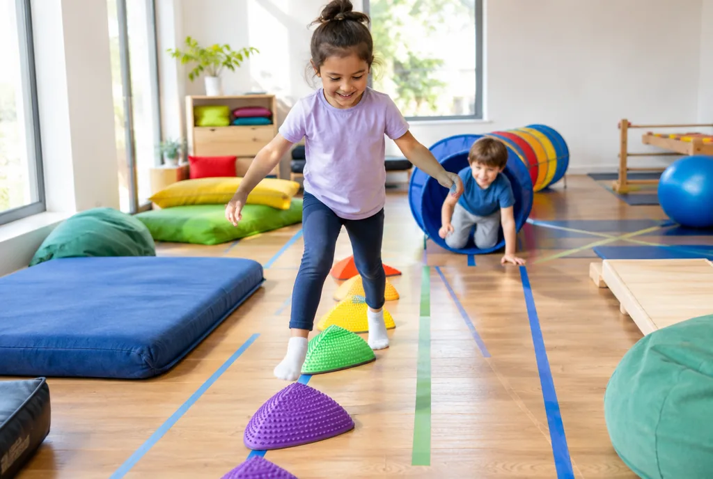 Indoor Obstacle Course Ideas for Kids: Easy Sensory Play